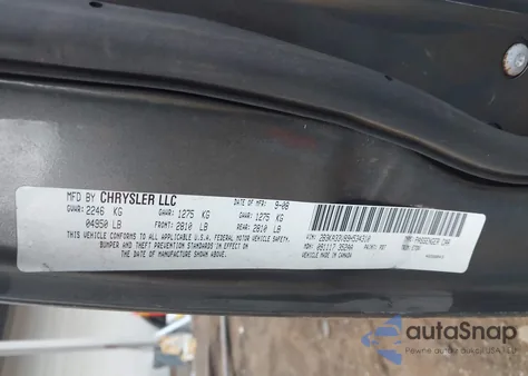 2009 Dodge Charger Sxt из США, поврежденный, VIN 2B3KA33V89H534310